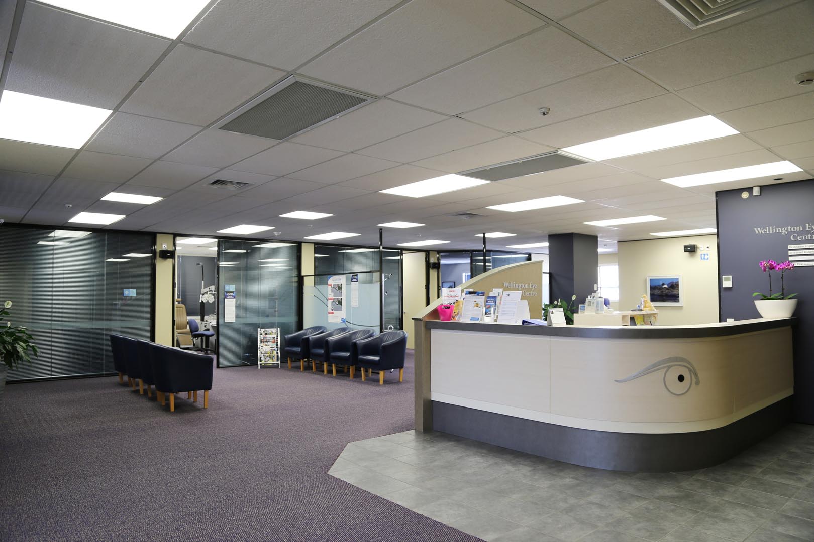 An Image of the Wellington Eye Centre Practice Reception in Wellington